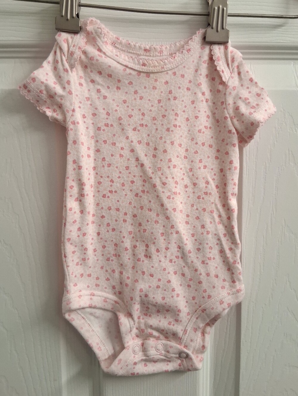 Carters Pink Floral Bodysuit Baby 3 Months